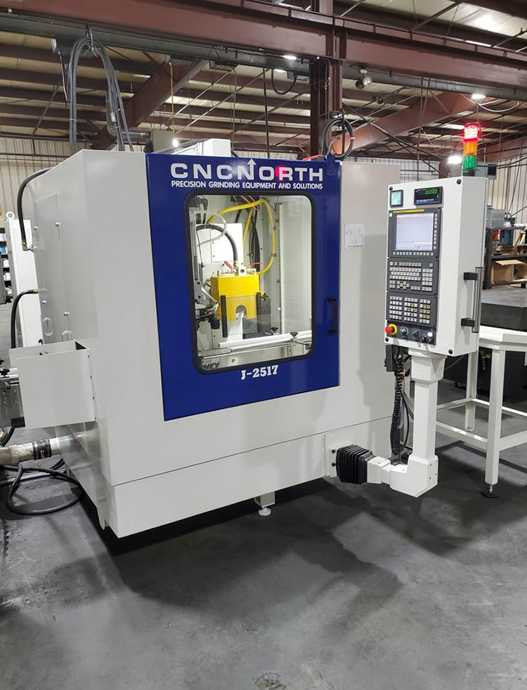 CNC North integrated Fanuc robot showing workspace.