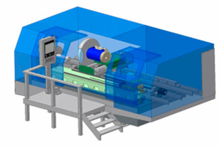 Concept illustration of CNC North OD Grinder